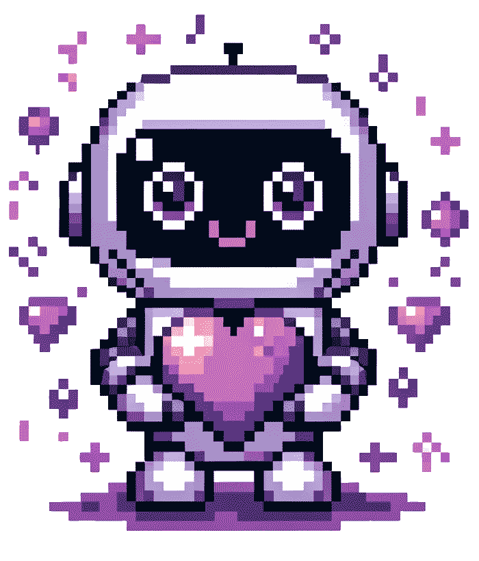 robot with heart